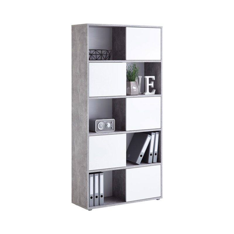 90cm W Standard Bookcase, Grey