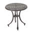 Table d'appoint d'extérieur en fonte d'aluminium 19 po