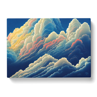 Unforgettable Cloudy Sky - Wrapped Canvas Painting