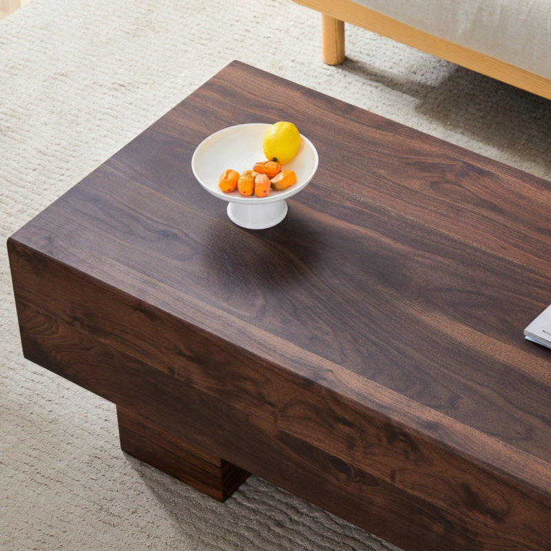 Modern Simple Texture MDF Coffee Table - 43.3"x21.6"x17.2" Practical Model.Making it an ideal addition to any living room or apartment.