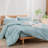 BESTOUCH Duvet Cover Set 100% Washed Cotton Linen Feel Lightweight-114866839-114986056