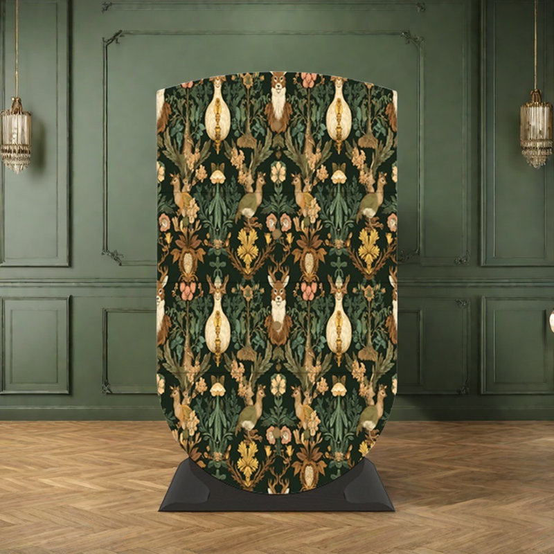 Commode d'appoint vintage à 4 tiroirs, Noir / doré / vert