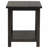 Distressed Java Wood End Table With Shelf