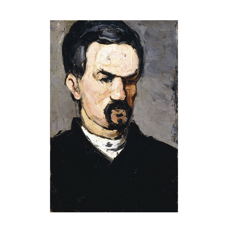 Paul Cezanne, oncle Dominique, art sur toile C.1866, 19" H x 12" W