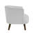Modern Upholstered Armchair and Ottoman Set with Tapered Wood Legs, Gray – Diana by Pipp & Liv-1765028847