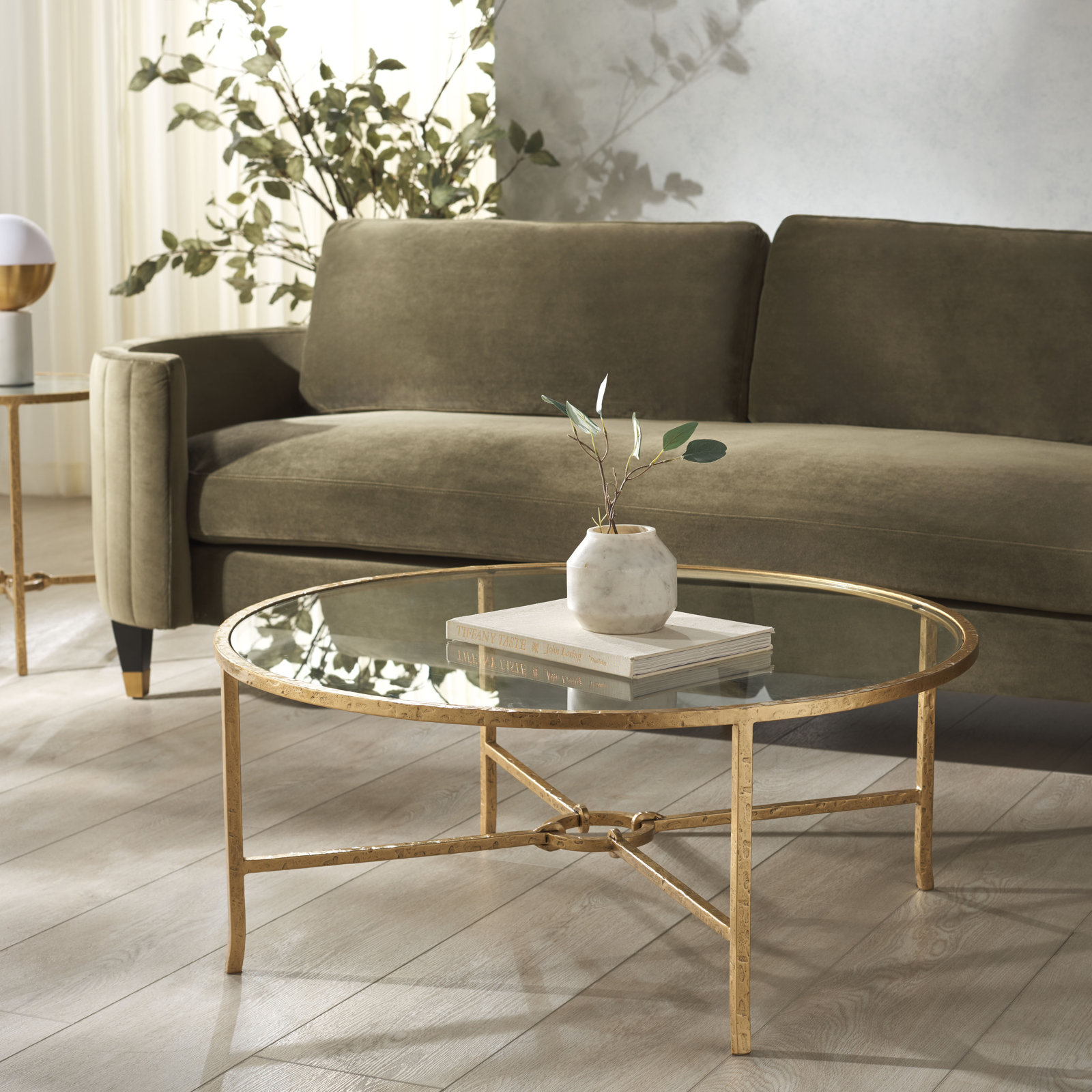 Eicher Coffee Table, Brass
