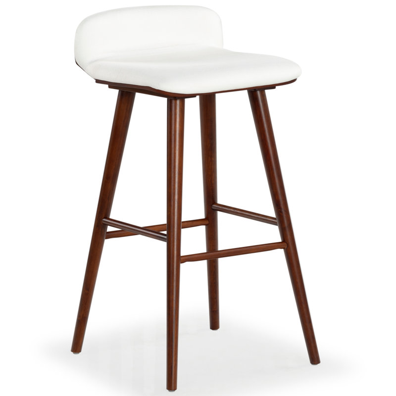 Vanya Barstool, Short Stool - 28", White
