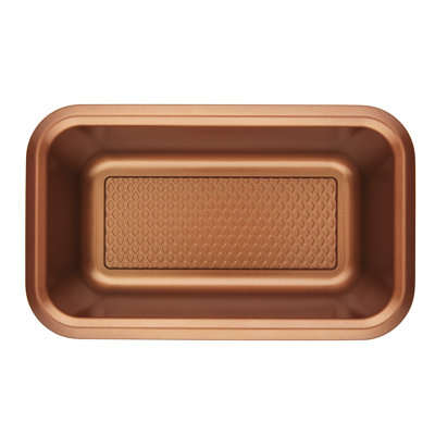 Ayesha Curry Bakeware Nonstick Loaf / Meatloaf / Bread Pan, 9 Inch x 5 Inch, Copper