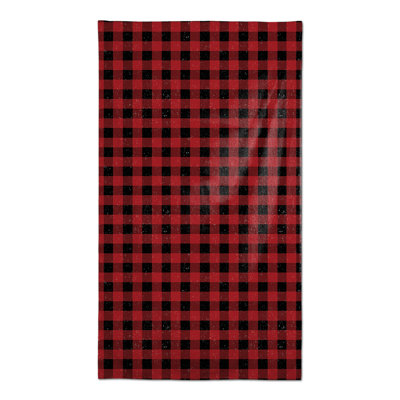 Red Black Buffalo Check Tablecloth