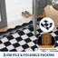Tapis de couloir 2 pi x 6 pi festonné en damier festonné, envers en TPR antidérapant, tapis à bordure rétro pour vestibule d'entrée de cuisine-663315819