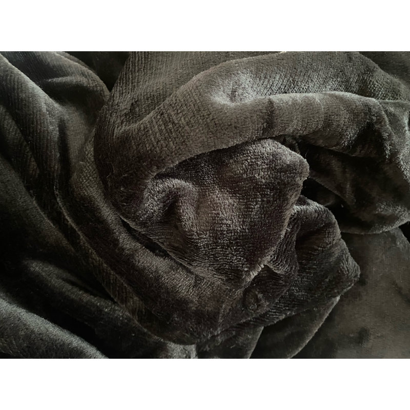 Bailley Fitted Sheet, Black, European Double (140 x 200cm)