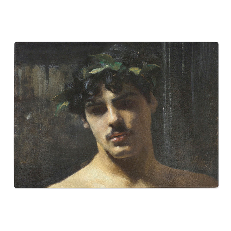 Man Wearing Laurels by John Singer Sargent Chopping Board, 0.4cm H x 28.5cm W x 39cm L