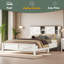 Lit plateforme Farmhouse avec porte de grange coulissante double-2074747586-2074747587
