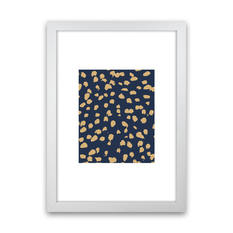 Dalmatian Naval - Print, 88cm H x 64cm W x 3cm D, White Frame