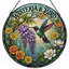 Panneau de vitrail 12 po H Wisteria Bird-316232784