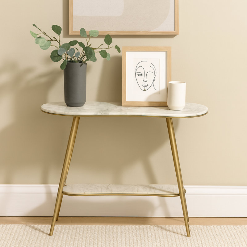 40" Thera Marble Console Table