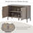 Traditional Accent Chest, 2 - Door Accent Cabinet with Simple Assembly-93888602