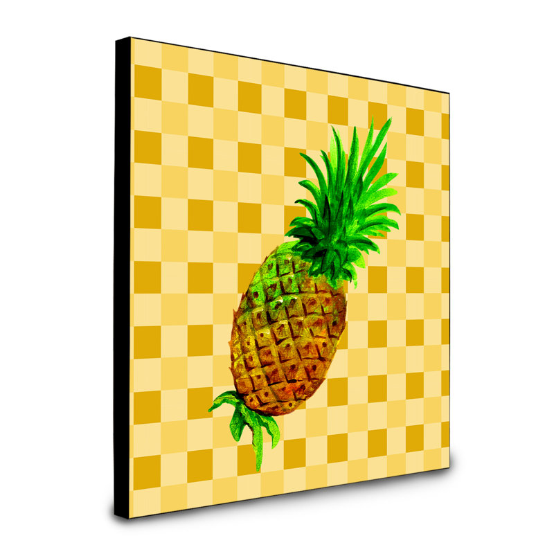 Panneau mural d’ananas entier sur basketweave Loxhill
