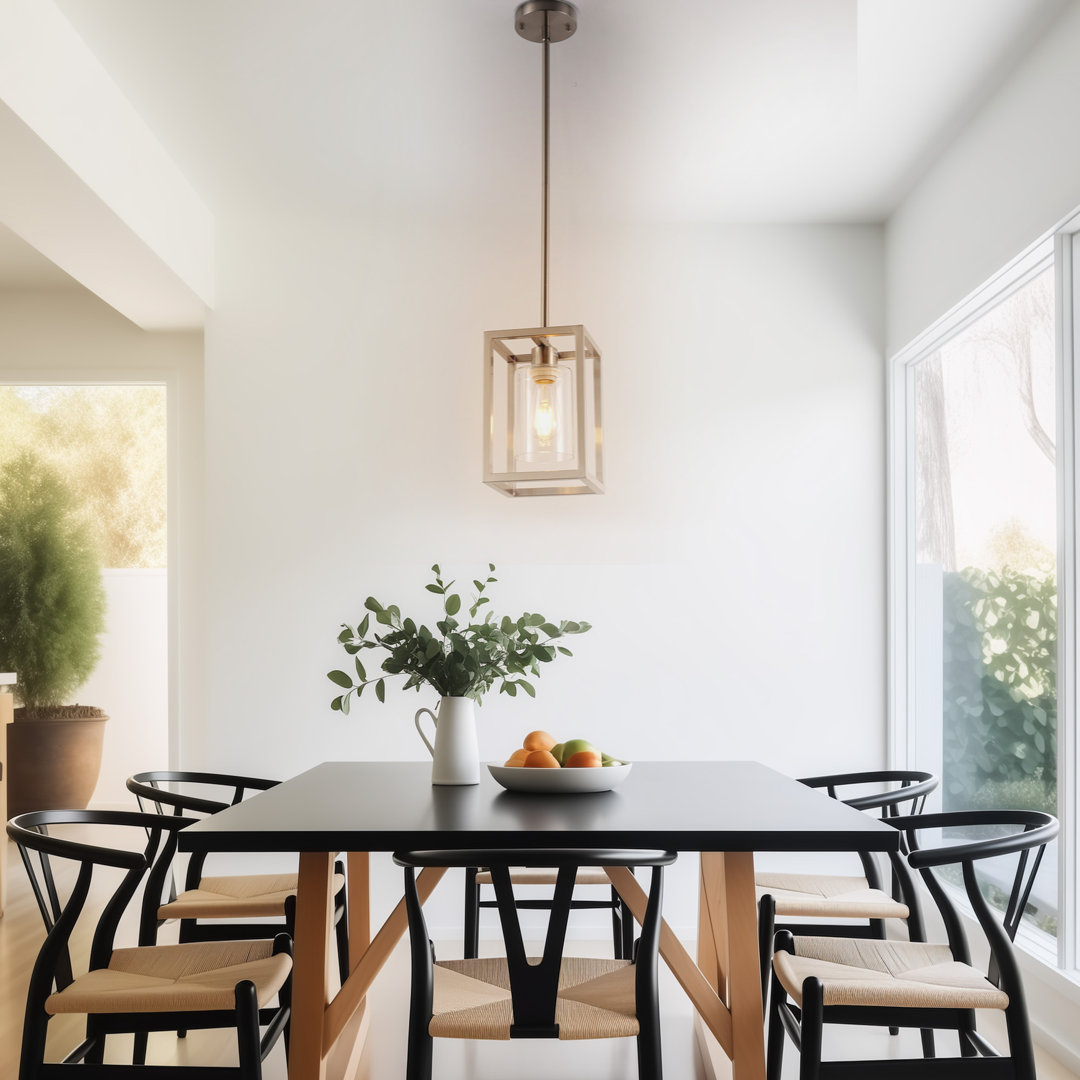 Tyvan 1-Light Square / Rectangle Kitchen Island Lantern Pendant Light 17 Stories 