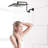12" Stainless Steel Rain Shower Head With Adjustable Arm - Angle 12 Inch Powerful Water Spray