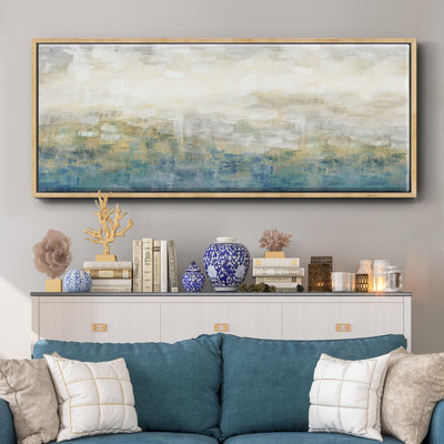 Colour Block Horizon- Framed Canvas