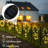 10-Pack Solar-Powered Animal-Patterned Iron Garden Fences