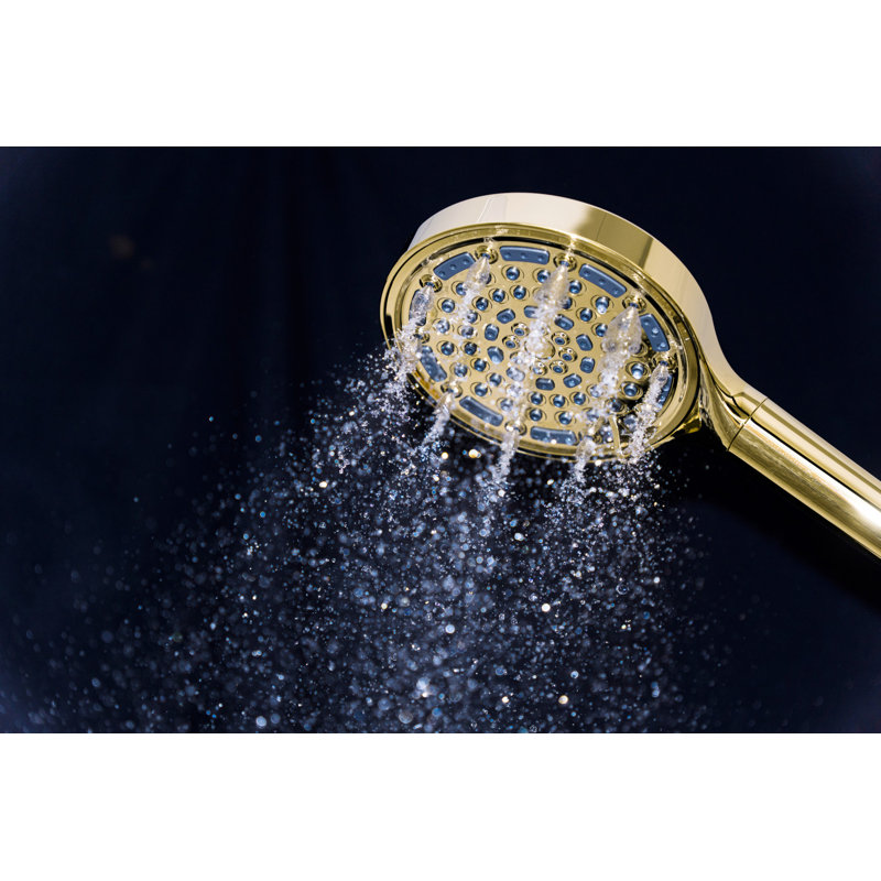 Douche à main 6 fonctions Kingston, Polished Brass