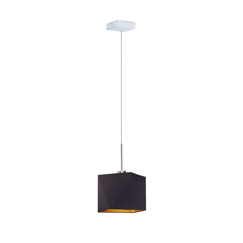Fiorella 1 - Light Geometric Pendant, Purple, Chrome