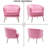 Latulip Velvet Armchair-1139485884