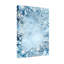 Bordure de flocon de neige de Noël avec motif de cristal bleu d'hiver-731715478
