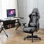 Fabric Gaming Chair with Footrest