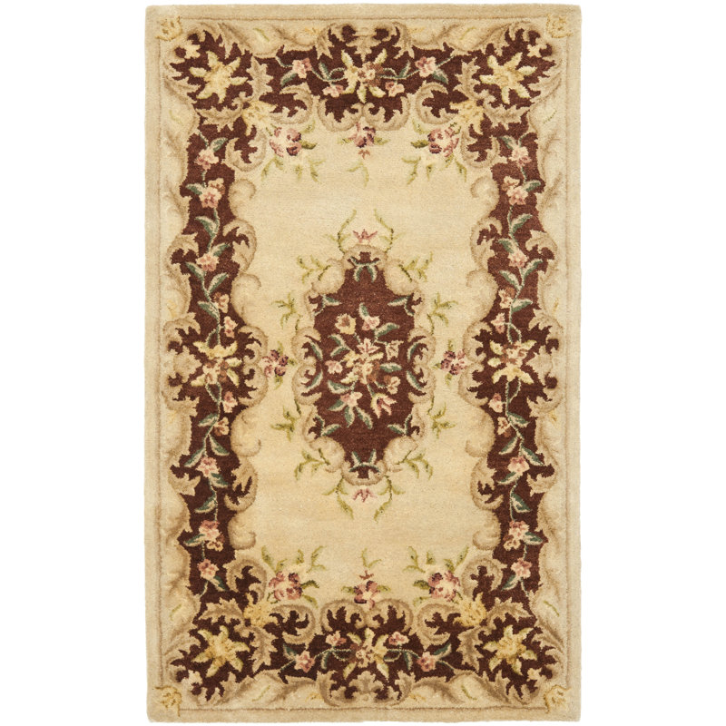 Tapis oriental en laine touffeté à la main Molter Bergama, Rectangle 4 pi x 6 pi