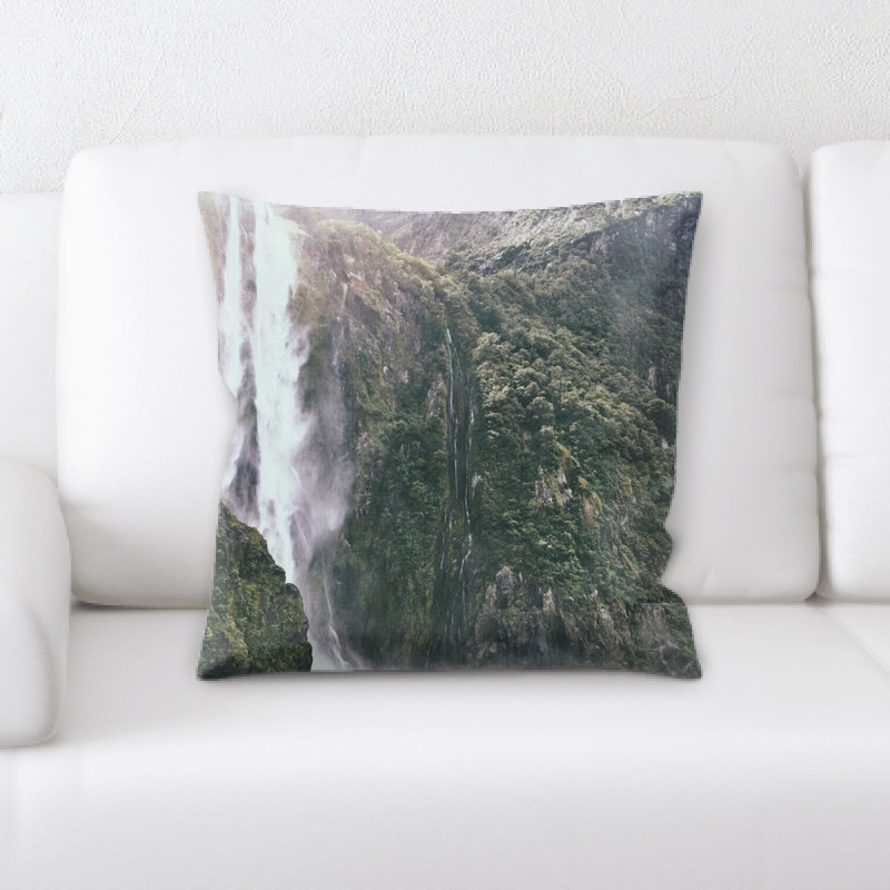 Waterfall Microsuede Reversible Throw Pillow