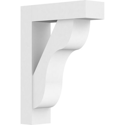 5"W x 16"D x 22"H Standard Carmel Signature Urethane Bracket With Block Ends, Primed Tan