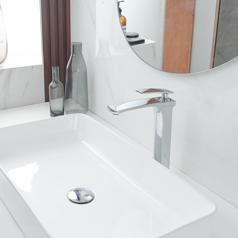 Robinet de salle de bain vasque avec bonde, Chrome poli
