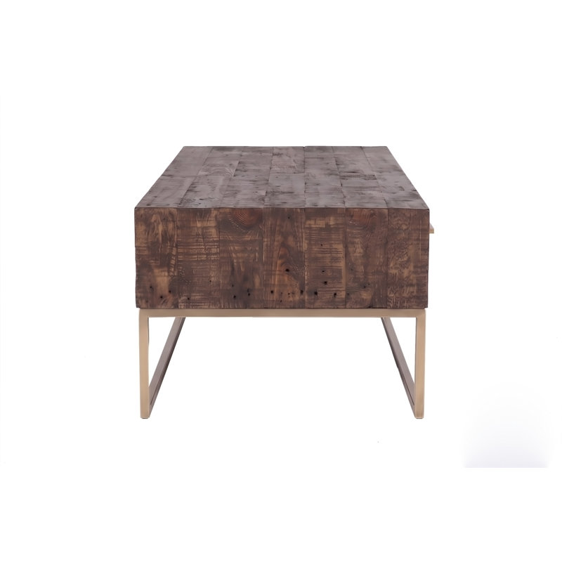 Table basse de style transitionnel taupe