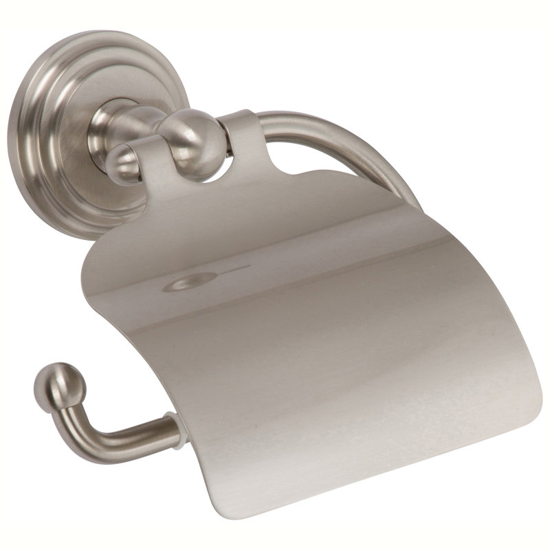 Chelsea Hooded Toilet Paper Holder, Satin Nickel