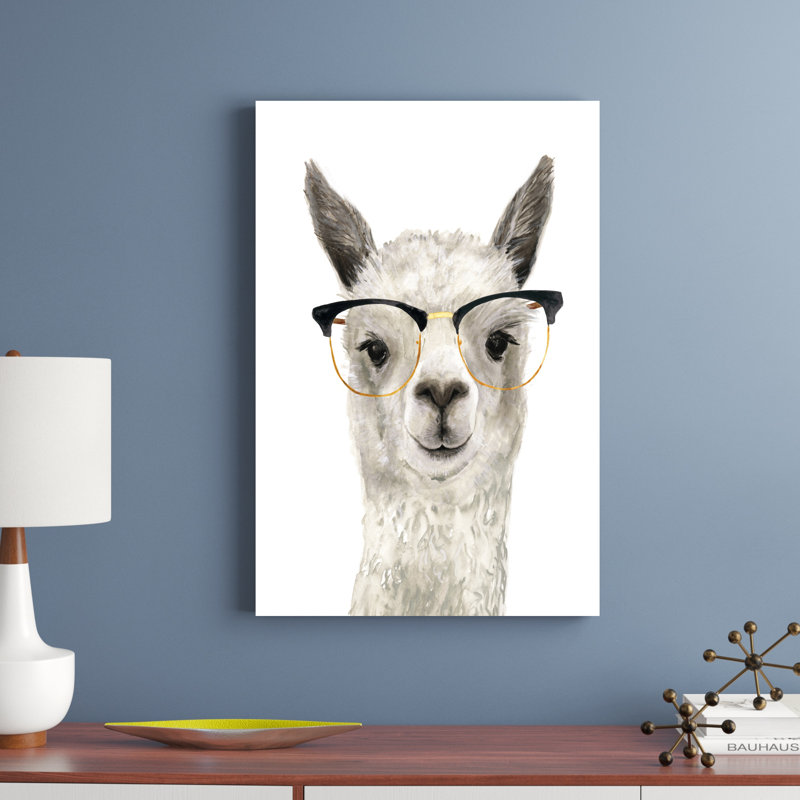«Hip Llama IV», peinture sur toile, H 36 po x l 24 po, Toile tendue