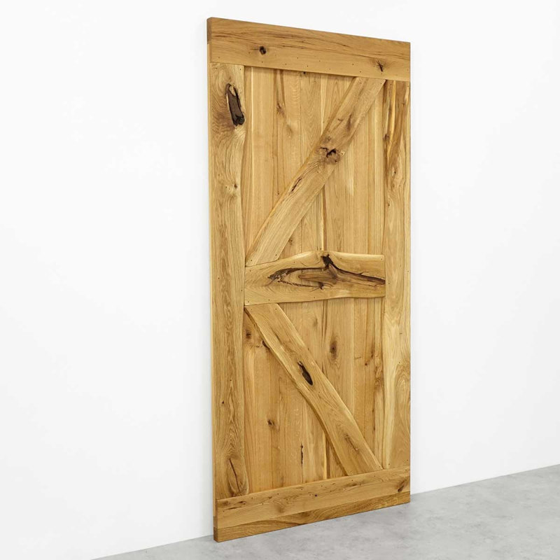 Foresta Solid Barn Door Prefinished, Natural Oil, 90cm x 210cm