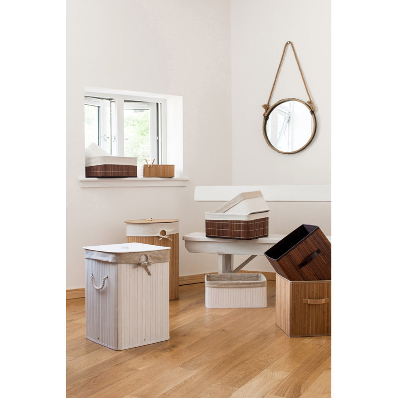 Wood Laundry Hamper with Handles