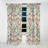 Abstract Floral Pattern - Floral Blackout Curtain Single Panel-1348893559
