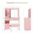 35" Makeup Vanity with LED Mirror and 5 Drawers-948862965