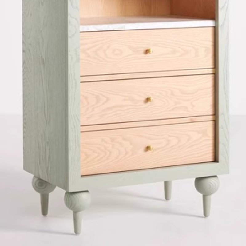 Arched design standard bookcase, Light green