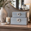 Boîtes décoratives en tissu fauve et bois-855277424