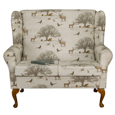 120Cm Round Arm Loveseat