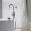 Robinet de baignoire autoportant au sol avec douche à main-63295255
