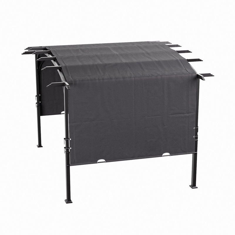 3.6m x 2.83m Arc-Shaped Metal Pergola
