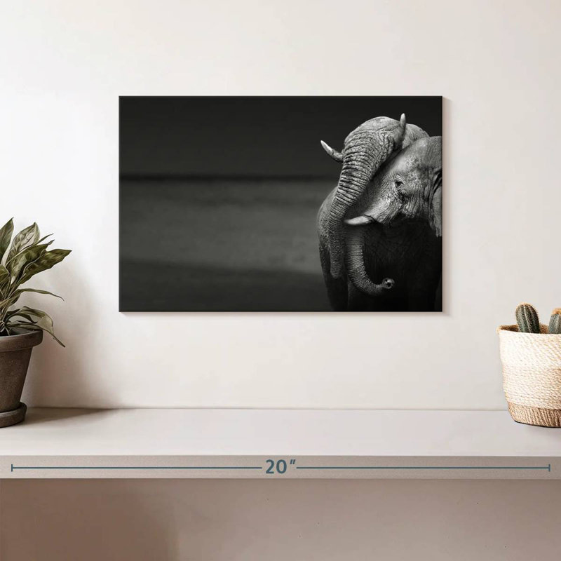 Elephants Love, 8" H x 12" W