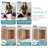  Wall Mount Cube Shelf Set Of 3, Floating Cube Shelves For Space Discovery, Light Walnut-1900201044