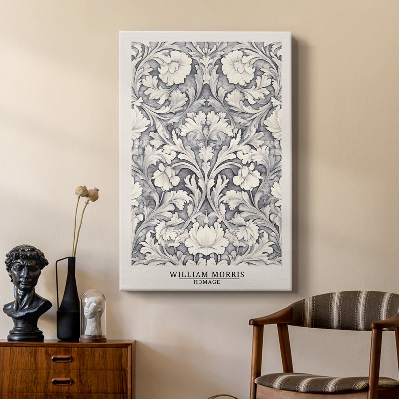 Série WORRIS de la série DMCXIV de Wm Morris - Cavas de galerie sur mesure, H 12 po x l 8 po
